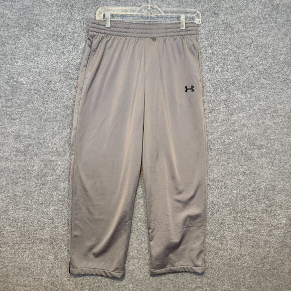 Under Armour Pants Boy Youth XL Gray Loose Straight Leg Pockets Sweatpants NEW - Picture 1 of 12